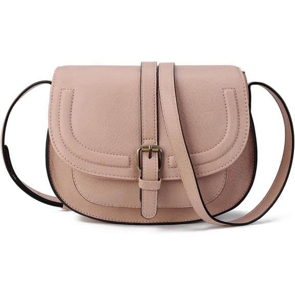 Crossbody Bags for Women Small Saddle Purse and Boho Cross body Handbags Vegan Leather