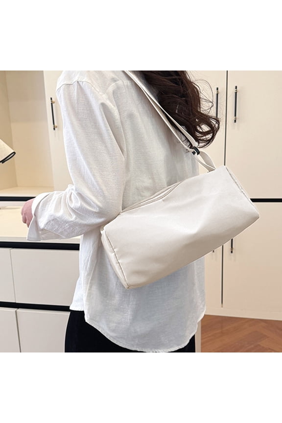 Crossbody Bags for Women,Stylish Compact Sports Bag,Mini Nylon Crossbody Bags,Suitable For Travel,Work and Daily Life（White）