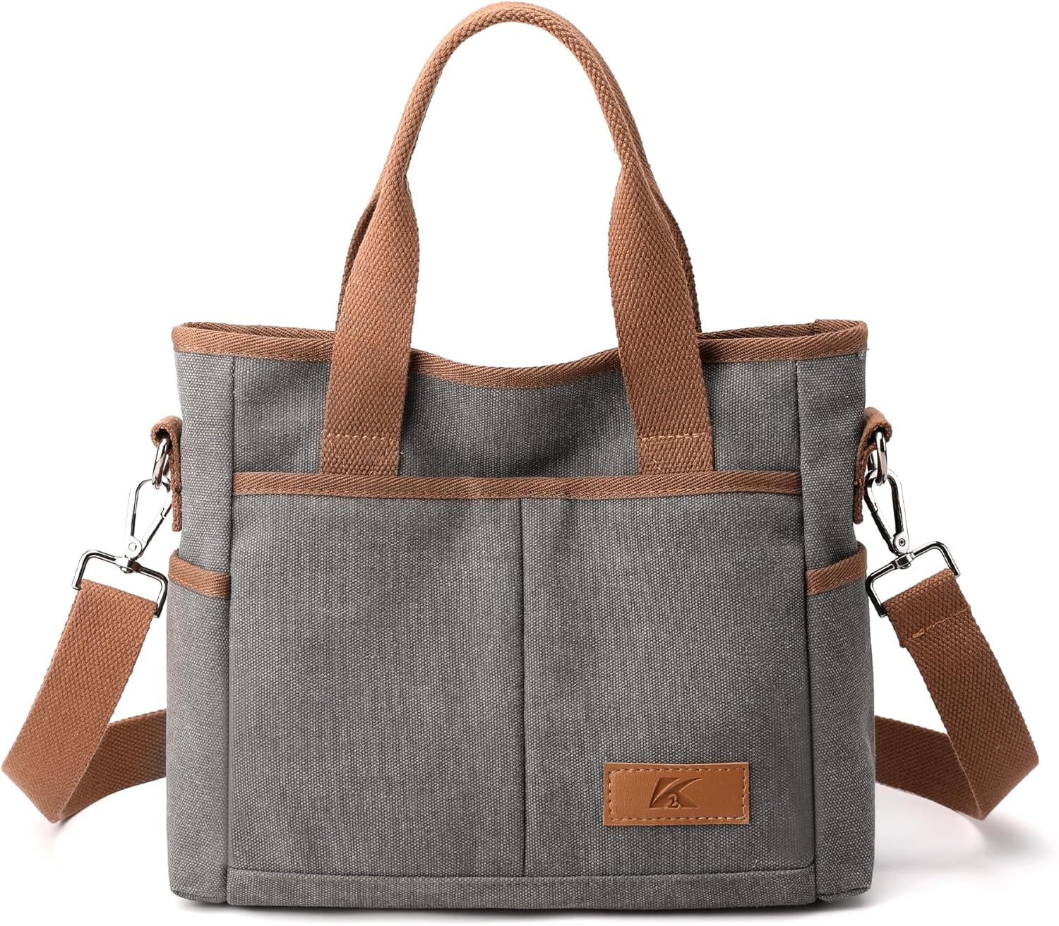 Crossbody Bags for Women Trendy Canvas Hobo Tote Top-handle Hand Bag Multi-pocket Casual Going Out Purse Satchel