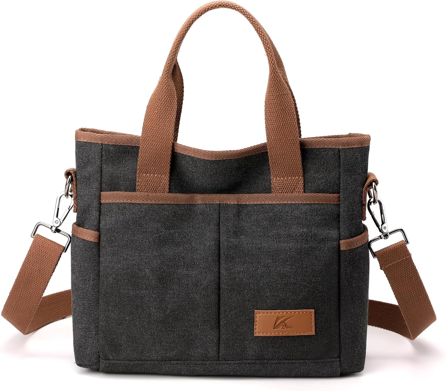 Crossbody Bags for Women Trendy Canvas Hobo Tote Top-handle Hand Bag Multi-pocket Casual Going Out Purse Satchel