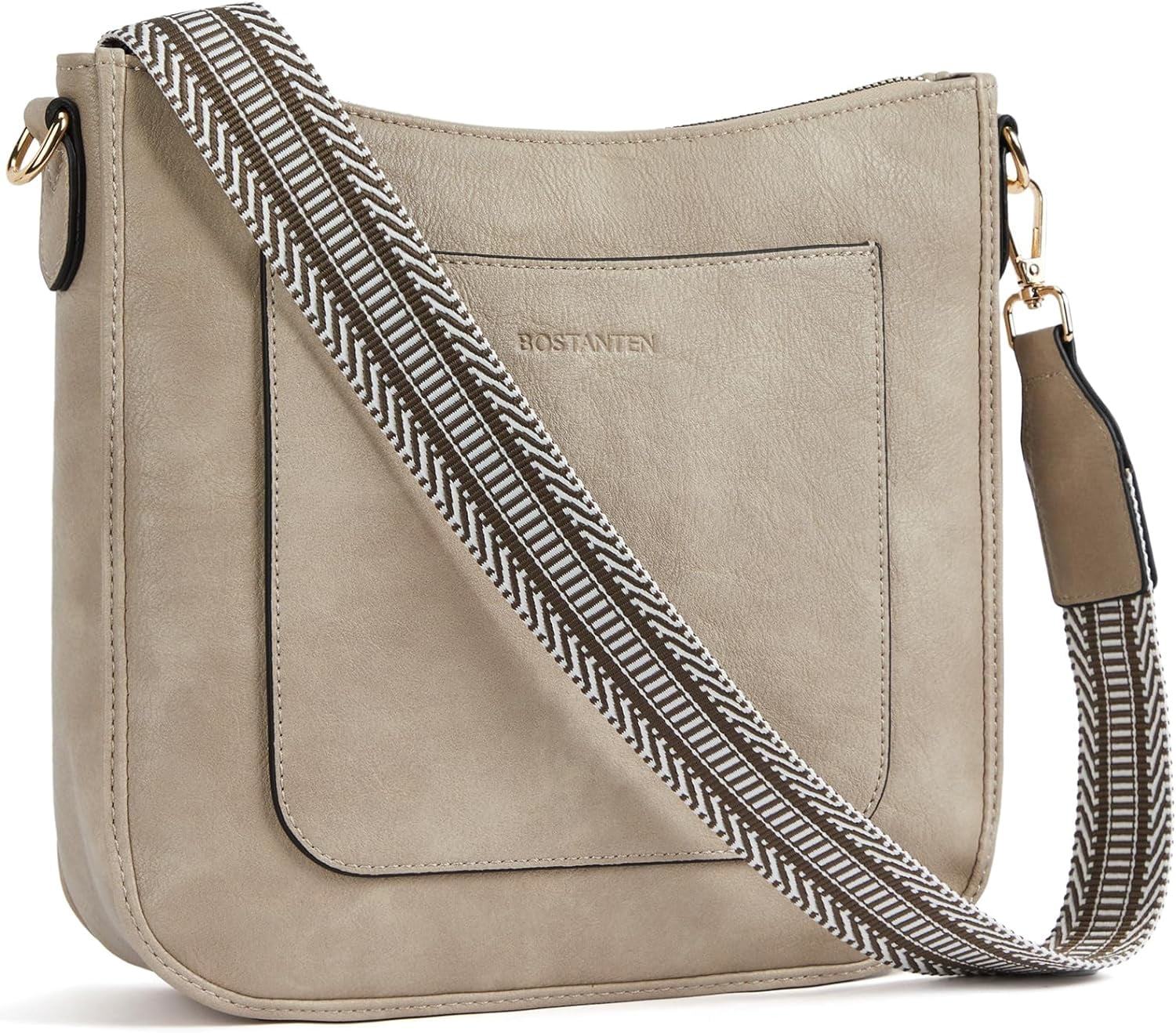 Crossbody Bags for Women Trendy Vegan Leather Hobo Handbags Fashion Shoulder Purse with Adjustable Guitar Strap