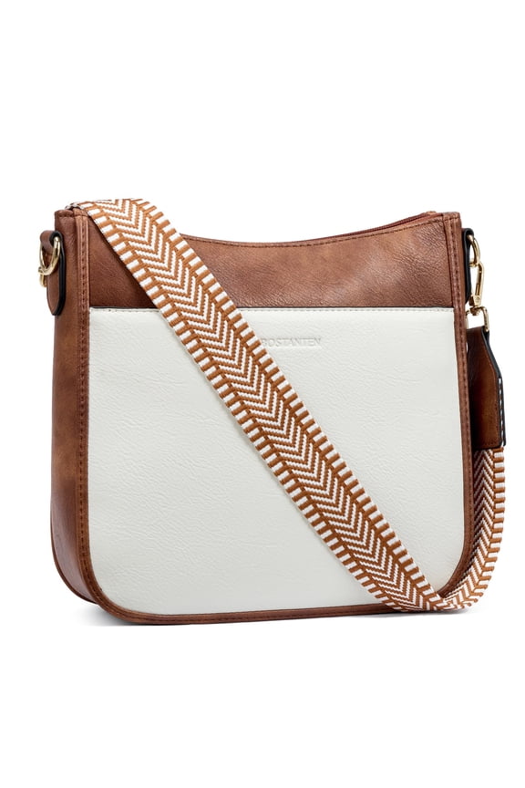 Crossbody Bags for Women Trendy Vegan Leather Hobo Purses Shoulder Handbags With Wide Shoulder Strap