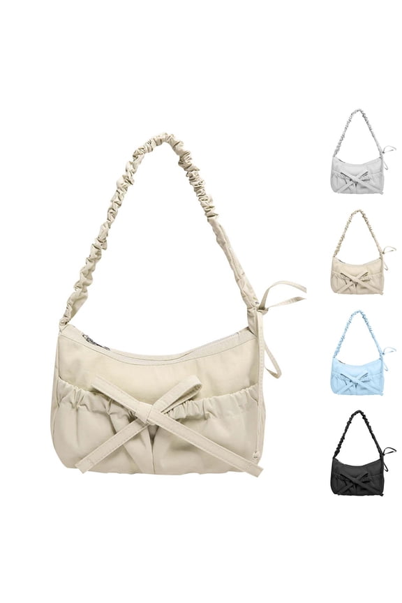 Crossbody Bags for Women Women's Fashion Casual Spring Style Trendy Lace-Up Versatile Commuting Fashion Versatile One-Shoulder Underarm Messenger Bag