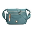 thumbnail image 1 of Crossbody Bags for Women and Men - Water-Repellent Nylon Multi-Layer Shoulder Bag with Laptop Sleeve, 26 x 21 x 11 cm, 1 of 8