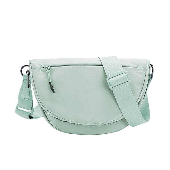 Crossbody Bags for Women's Handbags Tote Bag Purse Fashion Medium Nylon Folding Moon Bag Shoulder Bag with Adjustable Strap