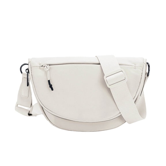 Crossbody Bags for Women's Handbags Tote Bag Purse Fashion Medium Nylon Folding Moon Bag Shoulder Bag with Adjustable Strap