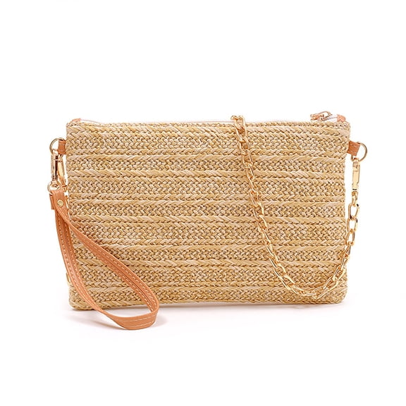 Crossbody Bags for Women's Handbags Tote Bag Purse Summer Woven Casual Chain Beach Handbag