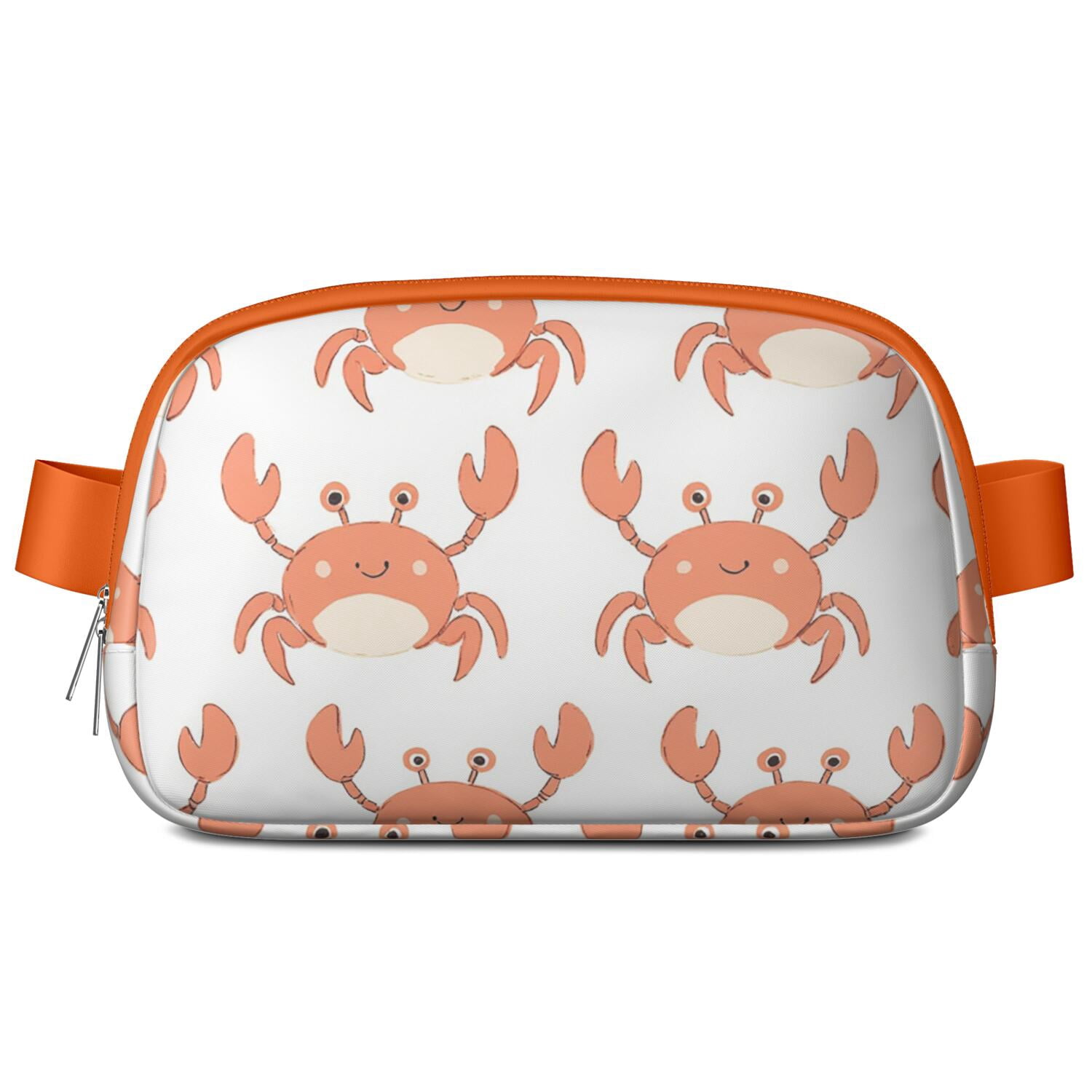 Crossbody Belt Bag Marine Adorable Crab Waist Bag Running Belt Bag for Jogging for Women Casual Waist Packs with Adjustable Strap Waterproof Belt Bag for Workout Running Travelling