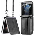 thumbnail image 1 of Crossbody Case for Samsung Galaxy Z Flip 5 5G Case Black,Credit Card Holder Crossbody Leather Wallet Case with Lanyard Neck Strap for Women Girls Galaxy Z Flip 5 Phone Protective Cover, 1 of 16