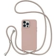thumbnail image 1 of Crossbody Case for iPhone13 Pro,iPhone13 Pro with Lanyard Strap Protective Case Adjustable Neck Rope Liquid Silicone Soft Cover for iPhone13 Pro 6.1 Inch,Pink, 1 of 11