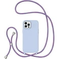 thumbnail image 1 of Crossbody Case for iPhone13 Pro,iPhone13 Pro with Lanyard Strap Protective Case Adjustable Neck Rope Liquid Silicone Soft Cover for iPhone13 Pro 6.1 Inch,Violet, 1 of 11