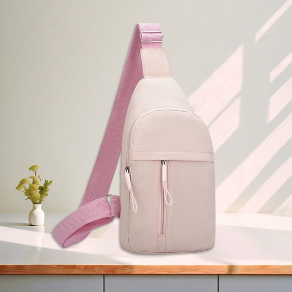 Crossbody Chest Bag for Men & Women | Lightweight Nylon & Spandex Sling, Sports Shoulder Backpack, Multipurpose Travel Daypack - Compact 30x17x10cm | Trendy, Stylish, Versatile, Unisex, 1pc
