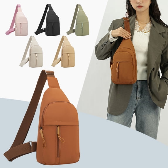 Crossbody Chest Bag for Men & Women | Lightweight Nylon & Spandex Sling, Sports Shoulder Backpack, Multipurpose Travel Daypack - Compact 30x17x10cm | Trendy, Stylish, Versatile, Unisex, 1pc