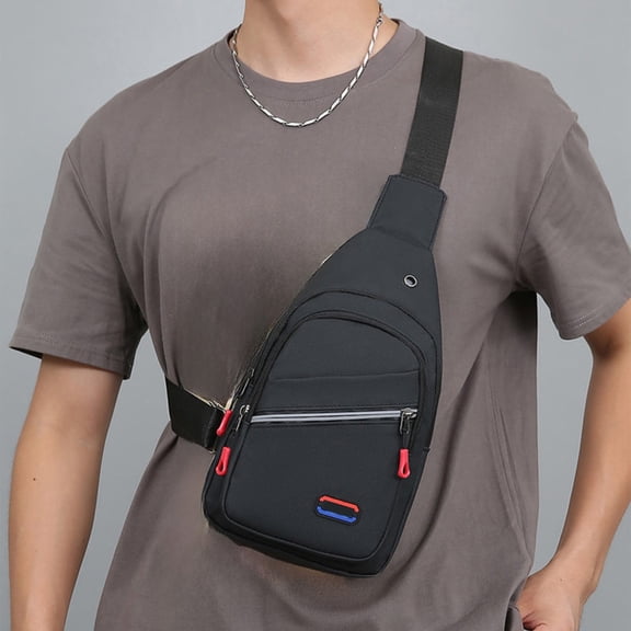 Crossbody Chest Shoulder Bag, 3-Way Everyday Carrier for Unisex Daily Use