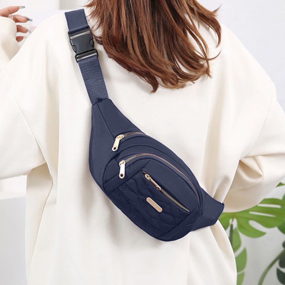 Crossbody Chest Shoulder Bag Large Capacity Anti-Theft Sling Backpack, Ultra Thin Waterproof Nylon, Adjustable Strap, Travel Outdoor Cycling Commuter