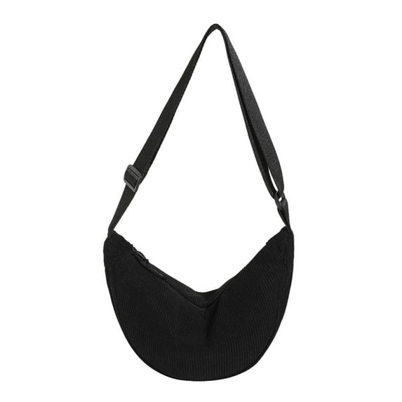 Crossbody Crescent Bags for Women Trendy Corduroy Under the Arm Shoulder Bag Travel Hobo Bag Purses