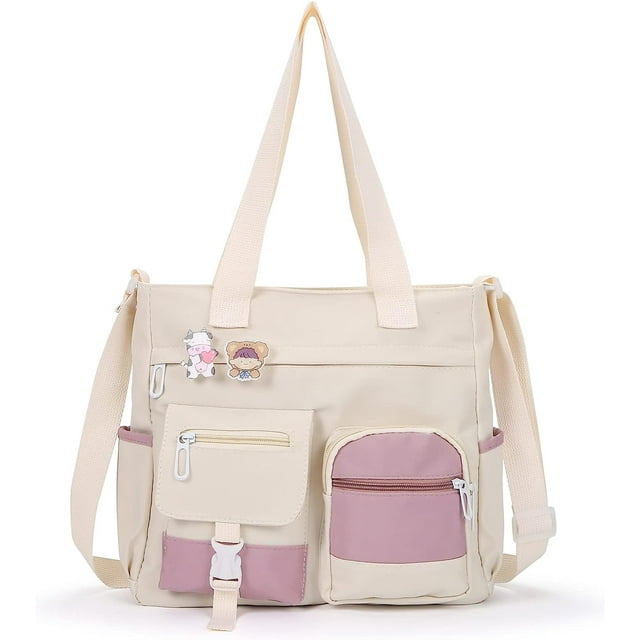 Crossbody Cute Bag for Teen Girls Kawaii Messenger Purse Nylon Shoulder Bags