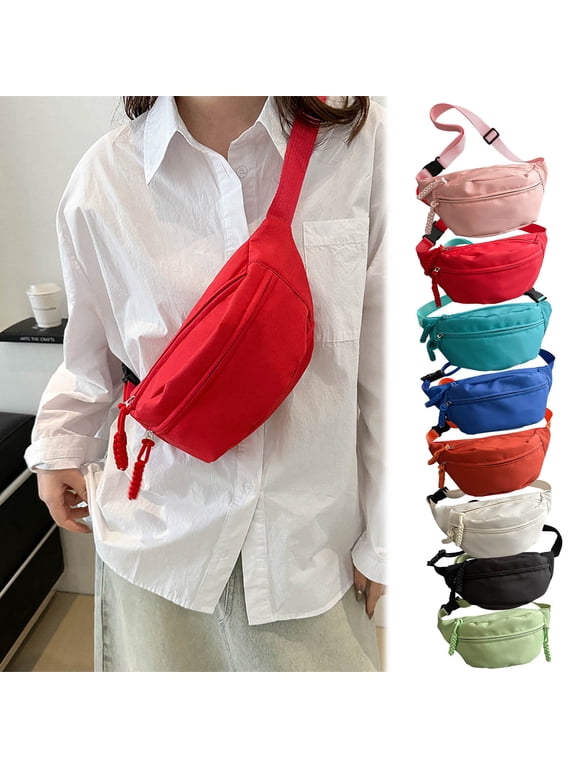 Crossbody Fanny Pack Bag Multifunctional Sports Shoulder Bag Large Capacity Crossbody Running Waist Bag