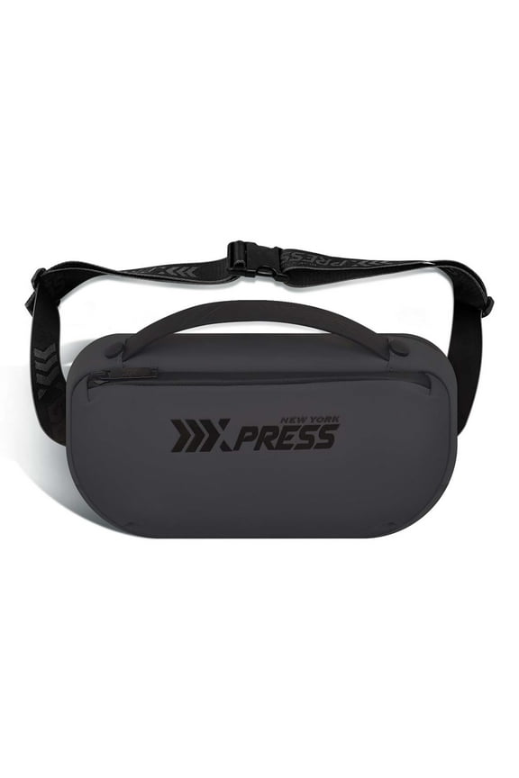 Crossbody Fanny Pack for Men,Waterproof Waist Bag with 3 Zipper Pockets & Handle,Anti Theft Chest Bag for Travel Walking Runing Hiking Use,Black