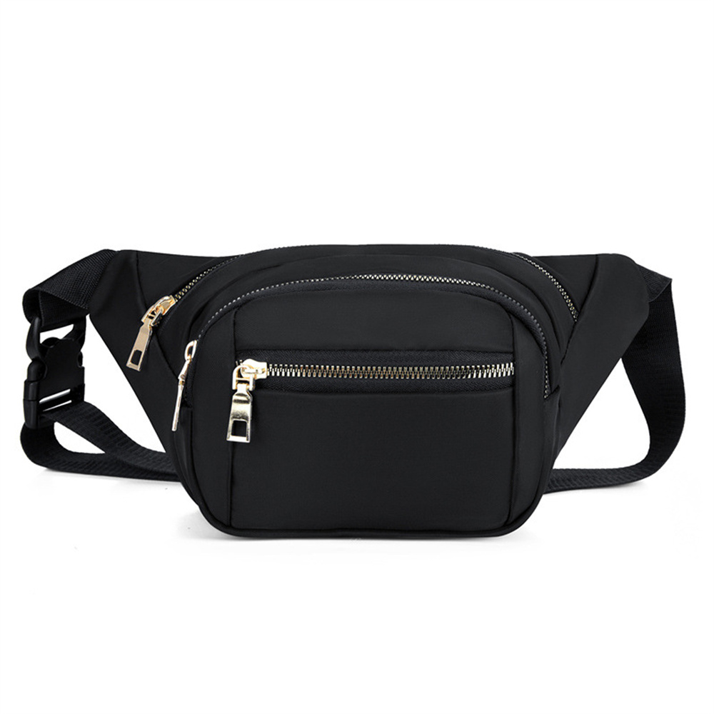 Crossbody Fanny Pack for Men Women Large Waist Bag and Hip BagBlack