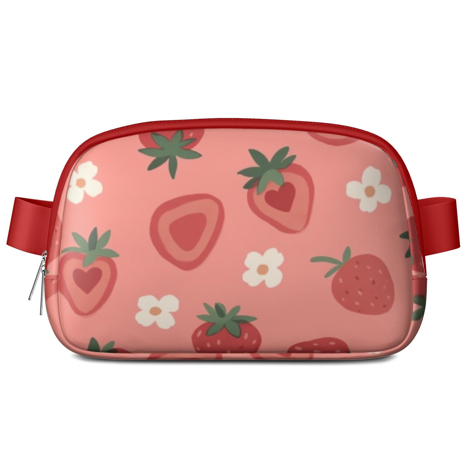 Crossbody Fanny Pack for Men&Women Waist Bag & Hip Bum Bag with Adjustable Strap for Casual Running Hiking Cycling Strawberry Sporty Waist Pack