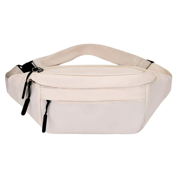 Crossbody Fanny Pack with Multi Zipper Pockets, Multifunctional Waist Bag Chest Bag for Women Men Belt Bag for Hiking Running Travel Cycling