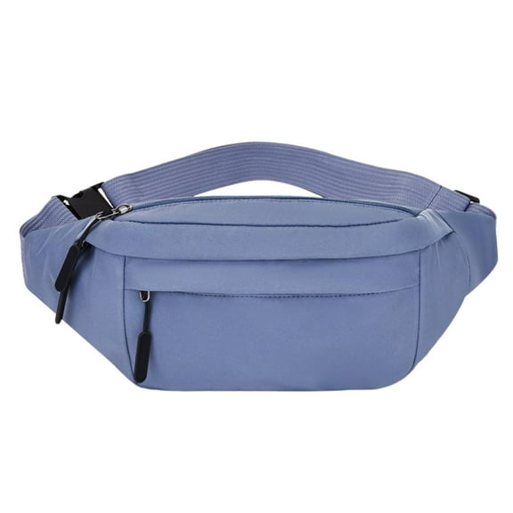 Crossbody Fanny Pack with Multi Zipper Pockets, Multifunctional Waist Bag Chest Bag for Women Men Belt Bag for Hiking Running Travel Cycling
