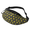 Crossbody Fanny Packs for Women Men yellow Light Bulb Pattern Travel