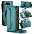 thumbnail image 1 of Crossbody for Google Pixel 10 Pro XL Case Wallet RFID Blocking with 10-Card Holder Zipper Bills Slot, Soft PU Leather Magnetic Shoulder Wrist Strap for Google Pixel 10 Pro XL Case Women, Green, 1 of 10