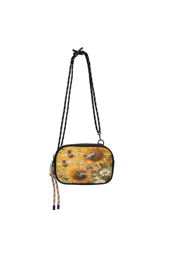 Crossbody Handbag Phone Purse Mobile Phone Bag Crossbody Phone Bag Comfortable and Durable Big Yellow Bee