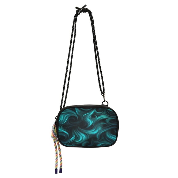 Crossbody Handbag Phone Purse Mobile Phone Bag Crossbody Phone Bag Comfortable and Durable Bold Cyan Green Vortex