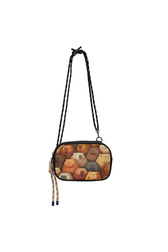 Crossbody Handbag Phone Purse Mobile Phone Bag Crossbody Phone Bag Comfortable and Durable Capibara Seamless