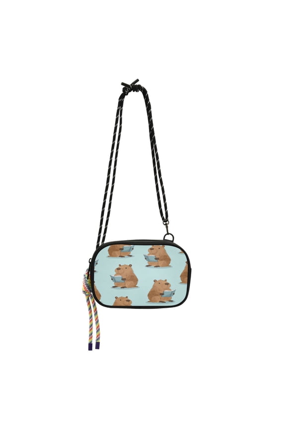 Crossbody Handbag Phone Purse Mobile Phone Bag Crossbody Phone Bag Comfortable and Durable Cute Capibara Seamless