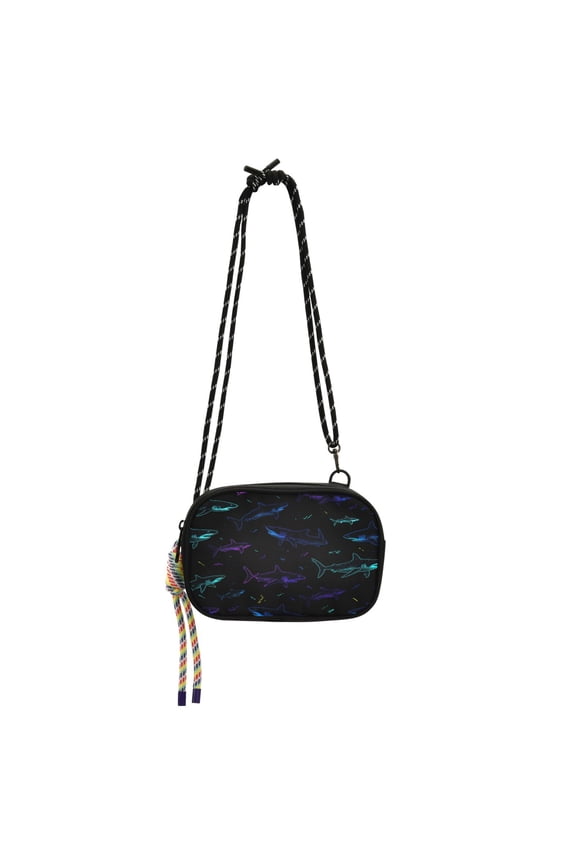 Crossbody Handbag Phone Purse Mobile Phone Bag Crossbody Phone Bag Comfortable and Durable Fierce Shark Pattern Design