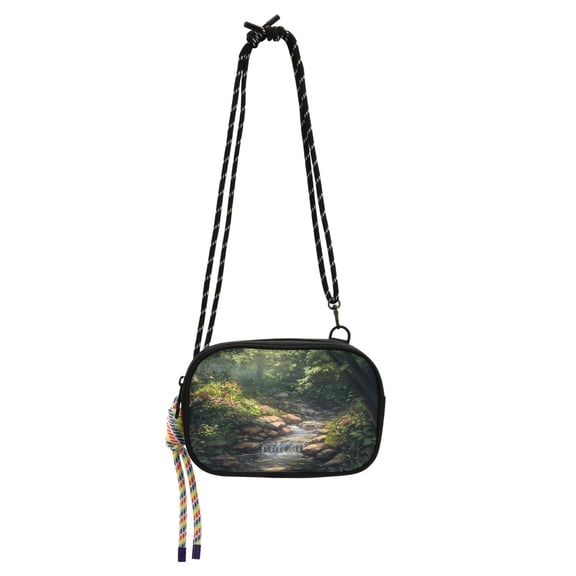 Crossbody Handbag Phone Purse Mobile Phone Bag Crossbody Phone Bag Comfortable and Durable Pretty Green Stream