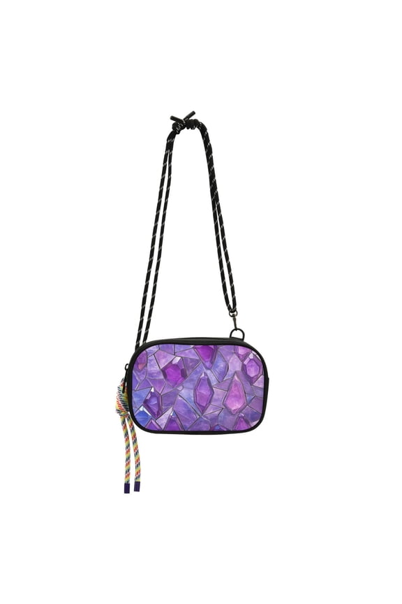 Crossbody Handbag Phone Purse Mobile Phone Bag Crossbody Phone Bag Comfortable and Durable Purple Gem