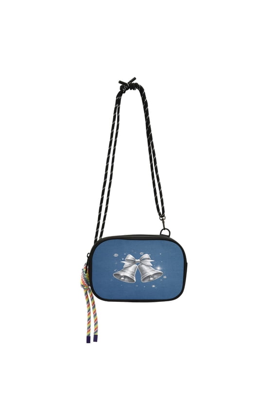 Crossbody Handbag Phone Purse Mobile Phone Bag Crossbody Phone Bag Comfortable and Durable Shiny Silver Bells
