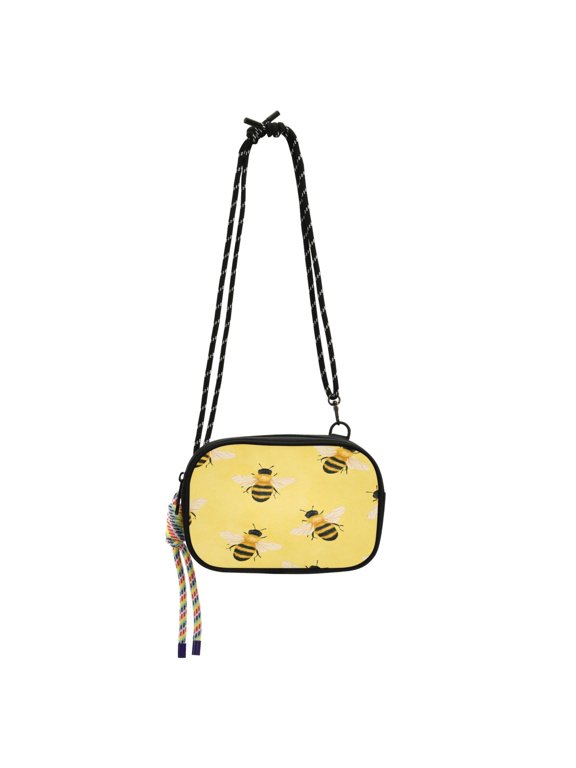 Crossbody Handbag Phone Purse Mobile Phone Bag Crossbody Phone Bag Comfortable and Durable Yellow Bee Honey Hive