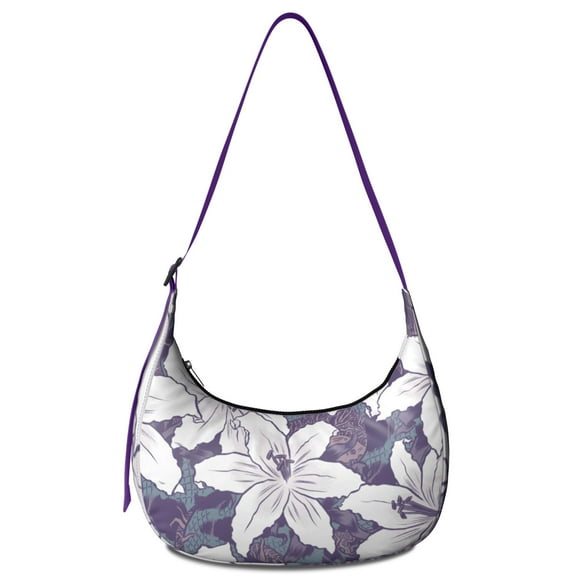 Crossbody Handbag for Women – Lightweight and Spacious, Boho Floral and Bee Artwork, Rustic Vintage Floral and Leopard Print Purse