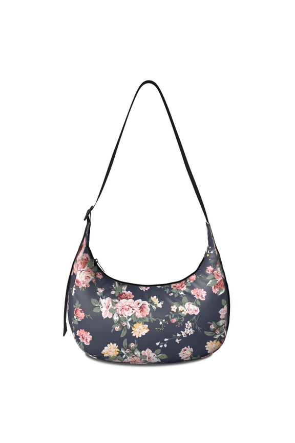 Crossbody Handbag for Women – Lightweight and Spacious, Boho Floral and Bee Artwork, Tropical Bloom and Blossom Pattern Purse