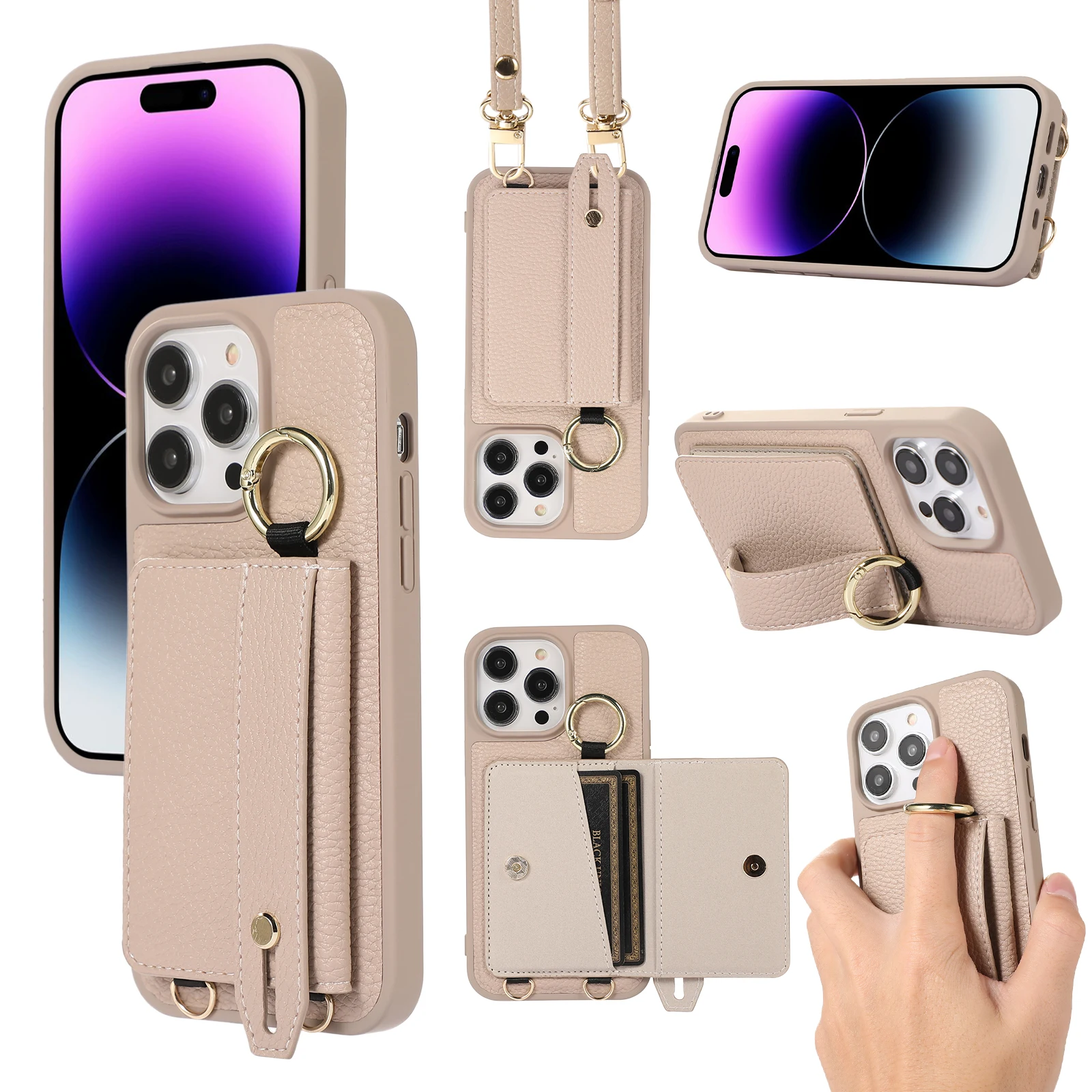 Crossbody Lanyard Phone Case for IPhone 15 14 Plus 13 12 11 Pro Max