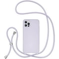 thumbnail image 1 of Crossbody Lanyard Phone case for iPhone 13 Pro, Silicone Phone Cover with Adjustable Necklace Strap Soft Belt Neck Cord Lanyard Shockproof Protective Case - Mauve, 1 of 14