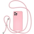 thumbnail image 1 of Crossbody Lanyard Phone case for iPhone 14 Pro 6.1 inch, Silicone Phone Cover with Adjustable Necklace Strap Soft Belt Neck Cord Lanyard Shockproof Protective Case - Pink, 1 of 14