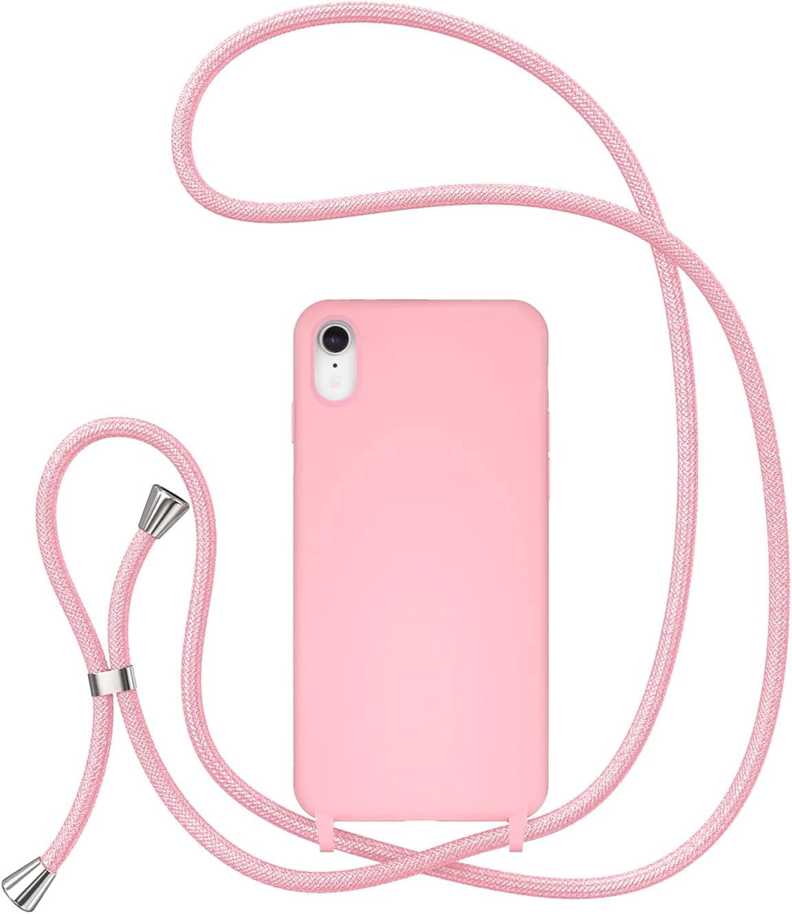 Crossbody Lanyard Phone case for iPhone XR, Silicone Phone Cover with ...