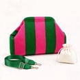 thumbnail image 1 of Crossbody Large Capacity Woven Striped Mahjong Tile Bag Hinge Closure Clutch Mahjong Bag with Shoulder Strap Mahjong Accessories Gift for Mahjong Game & Storage, 1 of 8