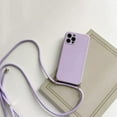 thumbnail image 1 of Crossbody Necklace Strap Lanyard Cord Liquid Silicone Phone Case for iPhone 13 12 Mini 11 Pro X XR XS Max 6s 7 8 Plus SE 2 Cover,Mint Green,for iPhone 12 Pro, 1 of 8