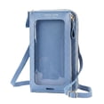 thumbnail image 1 of Crossbody Phone Bag With Touch Screen Window, PU Leather Small Sling Purse With Card Slots, Adjustable Strap & Charging Port, Hands-Free For Travel Work, 1 of 10