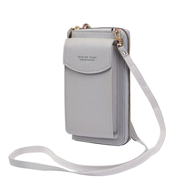 Crossbody Phone Bag Women PU Leather Phone Bag Small Cellphone Crossbody  Shoulder Bag Purse Wallet with 8 Card Slots Multi Compartment Phone Purse  Bag