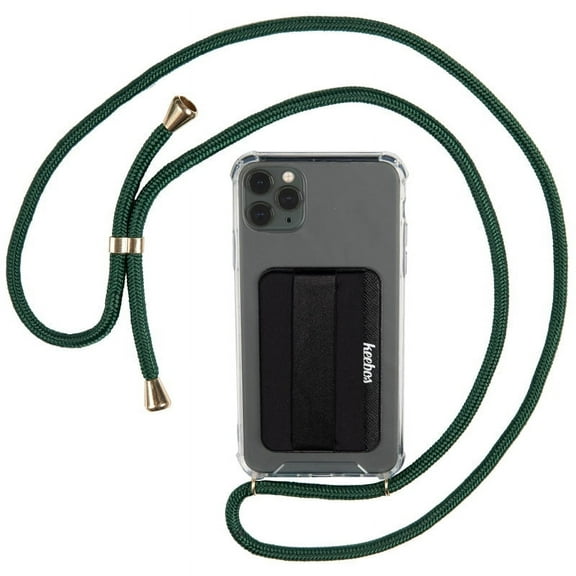 Crossbody Phone Case (Clear/Pine Green) for iPhone X/Xs