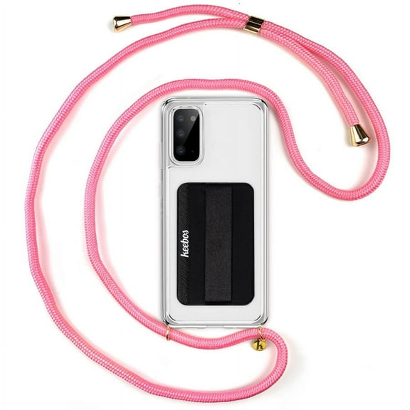 Crossbody Phone Case (Clear/Pink) for Samsung Galaxy S10